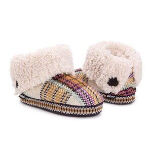 MUK LUKS Women's Size 6 Melinda Indoor Bootie -Slippers Soft Faux Fur Warm Fuzzy